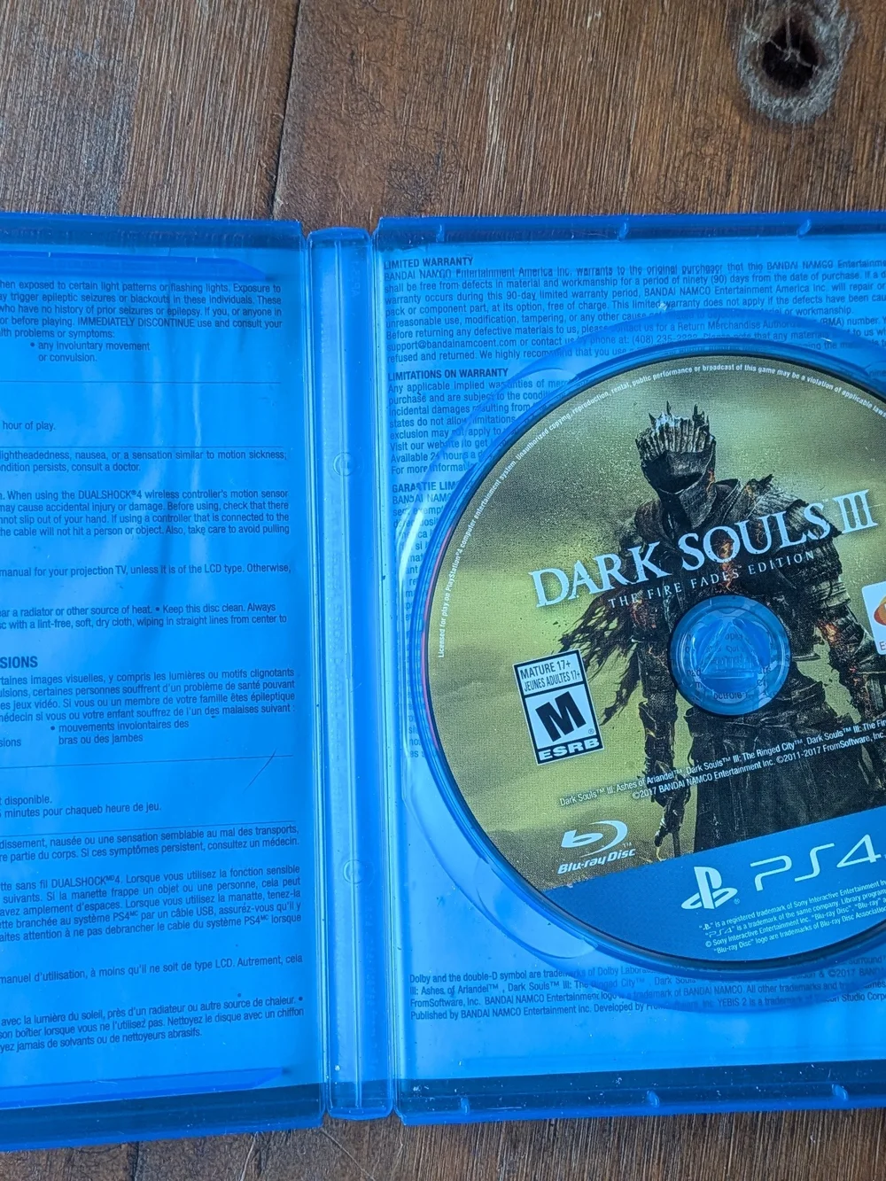 Dark Souls 3 The Fire Fades Edition PS4 Game Complete